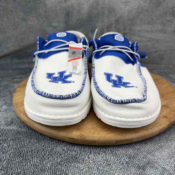 Hey Dude Wally Tri Kentucky Shoes Mens Size 15 White Wildcats Canvas Sneakers main image 8
